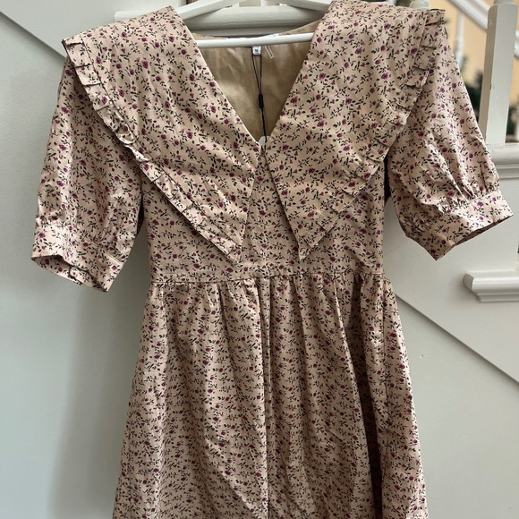 English Factory Statement Collared Mini Dress - Picture 3 of 3